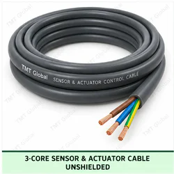 TMT Global 3 core unshielded sensor and actuator cable, with 3 visible conductors.