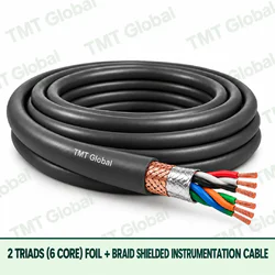 TMT Global 2 triad 6 core foil + braid shielded instrumentation cable, with triad groups visible