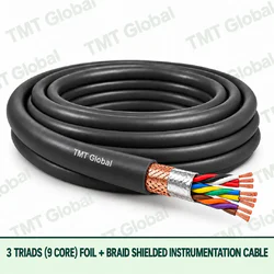 TMT Global 3 triad 9 core foil + braid shielded instrumentation cable, with triad groups visible