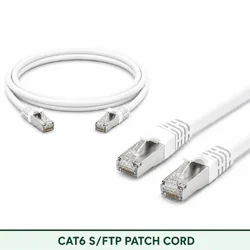 Cat6 S/FTP 6X3SMSLXXX Series | 23 AWG Network Patch Cord white color