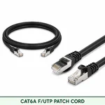 Cat6A F/UTP 6A3SMFLXXX Series | 23 AWG Network Patch Cord black color
