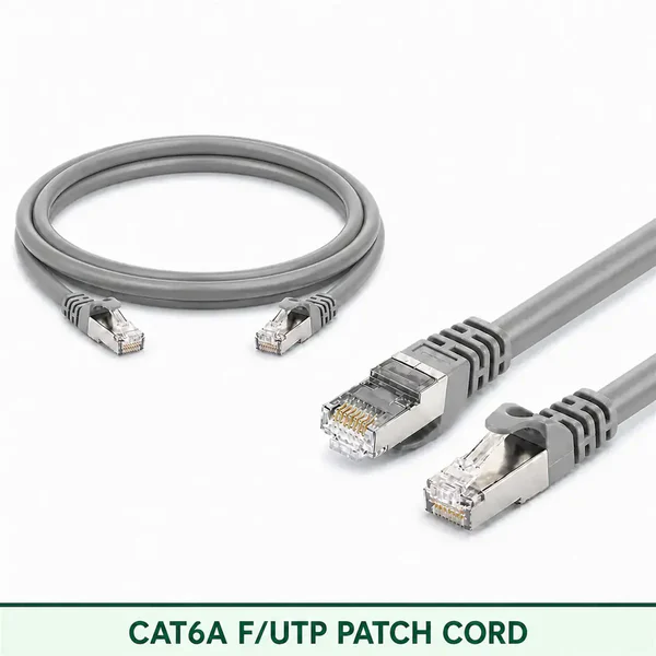 Cat6A F/UTP 6A3SMFLXXX Series | 23 AWG Network Patch Cord grey color