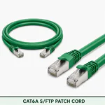 Cat6A S/FTP 6A3SMSLXXX Series | 23 AWG Network Patch Cord green color