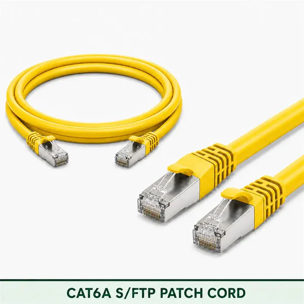 Cat6A S/FTP 6A3SMSLXXX Series | 23 AWG Network Patch Cord yellow color
