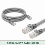 Cat6A U/UTP 6A3PBULXXX Series | 23 AWG Network Patch Cord grey color