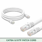 Cat6A U/UTP 6A3PMULXXX Series | 23 AWG Network Patch Cord white color