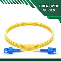 sc to sc upc duplex fiber patch cord lszh single mode 1-100 meter